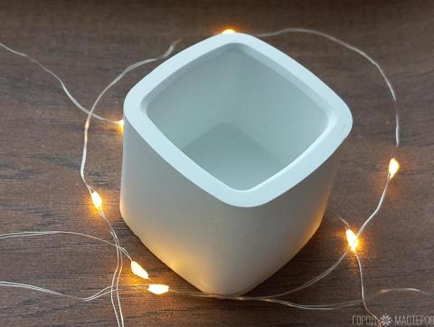 Подсвечник из бетона - 2