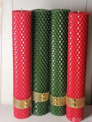 Набор свечей из вощины 4шт.