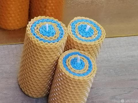 Свечи из вощины 3шт. - 3