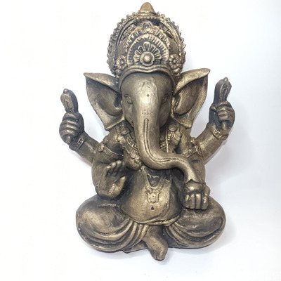 Ганеша в Медитации Алтарная статуэтка