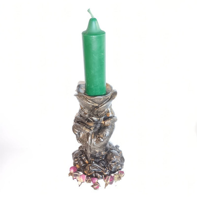 Роза в Руке Подсвечник/Алтарная статуэтка - 3