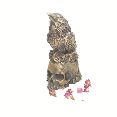 Ворон на Черепе Алтарная статуэтка - 2