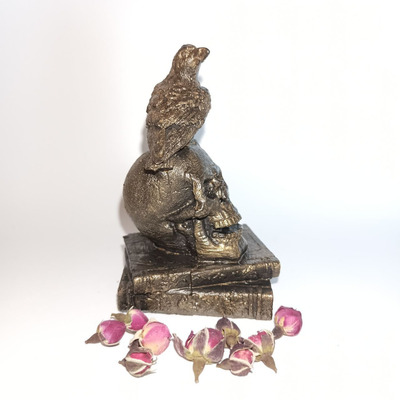 Ворон на Черепе Алтарная статуэтка - 2