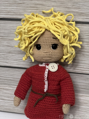 Домовенок Кузя из полухлопковой пряжи - 4