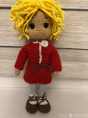 Домовенок Кузя из полухлопковой пряжи - 5