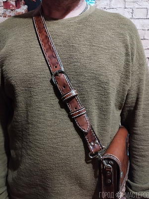 Мини мужская сумочка, кожа.ручная мой  вк https://vk.com/id175424969 - 7