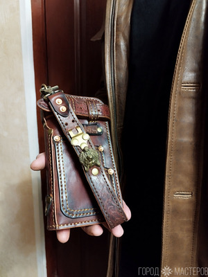 Мужской клатч, кожа.пожизненная гарантия.мой вкhttps://vk.com/id175424969 - 3
