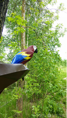 Полигональная фигура садовая "Попугай Ара" - 2