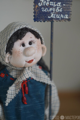 Интерьерная кукла "Тёща голубь Мира" - 3