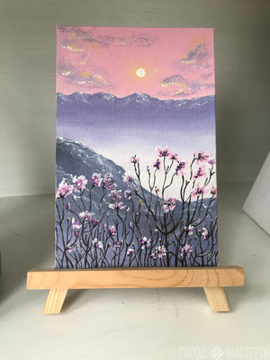 Холст "Лавандовый закат"