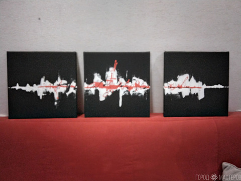 Триптих абстракция - 3