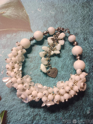 БРАСЛЕТ БЕЛОГО АГАТА - 3