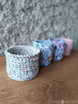 Интерьерные корзинки ручной работы - 2