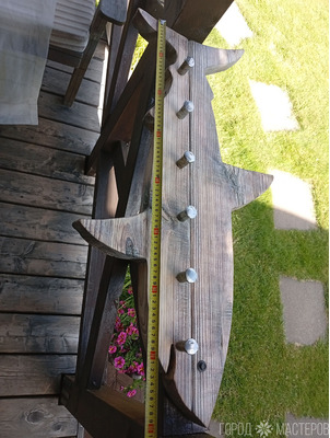 Вешалка в интерьер лофт - 8