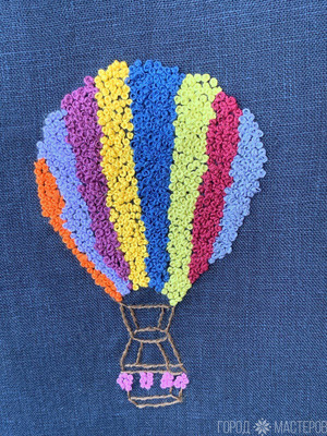 Сумка шоппер с ручной вышивкой - 10