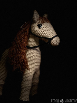 Лошадка из полухлопковой пряжи - 3