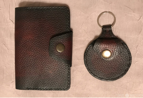 Подарочный набор: обложка для паспорта и брелок-монетница - 3