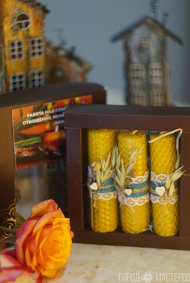 Свечи из вощины .