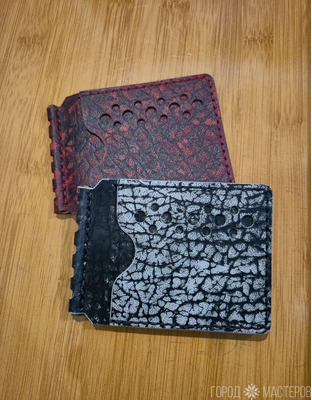 Кошелёк-зажим для купюр из натуральной кожи - 2