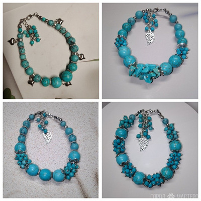 Шикарные браслеты из бирюзы