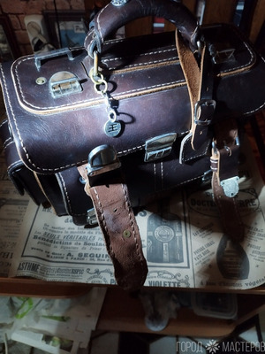 дорожная сумка, полностью ручная работа. кож9а.https://vk.com/id17542496 - 5