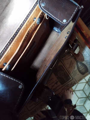 дорожная сумка, полностью ручная работа. кож9а.https://vk.com/id17542496 - 6