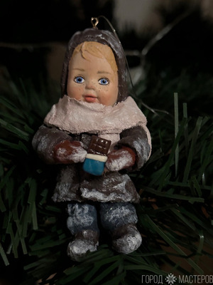 Ёлочные игрушки из ваты