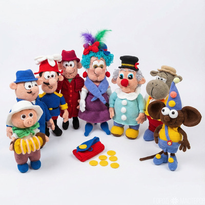 Вязаные персонажи из мультфильма ''Фунтик'' - 10