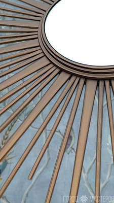 Зеркало-солнце Helios, темная бронза - 2