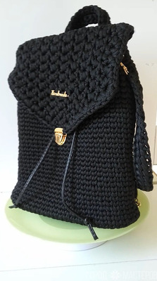 #diy Рюкзак из шнура (твёрдое дно) - видео в описании - 3