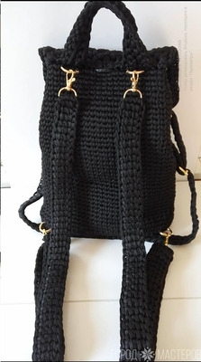 #diy Рюкзак из шнура (твёрдое дно) - видео в описании - 5