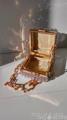 #diy - Топовая сумочка на не пришивном фермуаре  (видеообзор в описаниии - 5