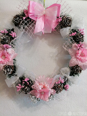 Рождественский, новогодний венок - 3