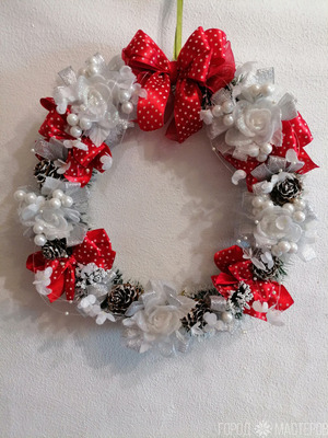 Рождественский, новогодний венок - 4