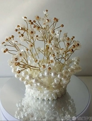 Сувенир из бусин под "Фаберже" видео в описании