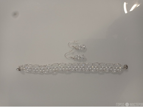 Комплект: браслет и серьги - 2