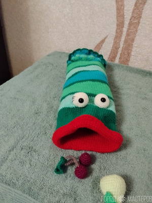 Развивающая игрушка: Угощение для гусеницы - 4