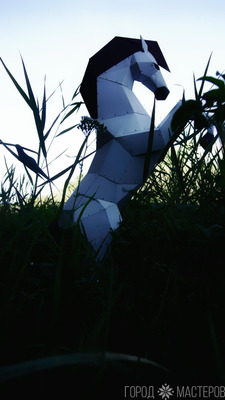 Полигональная фигура садовая "Конь" - 2