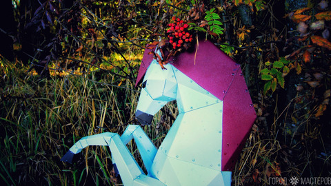 Полигональная фигура садовая "Конь" - 6