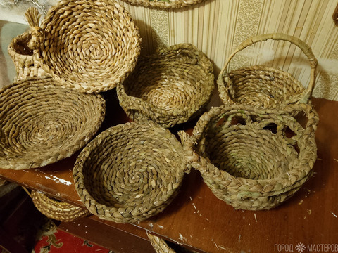 Плетеные тарелки. - 4