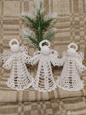 Ангел Рождественский крючком - 4