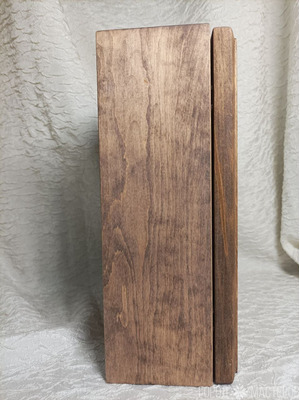 Ключница деревянная с витражом выполненным в технике Тиффани "Зяблик" - 7