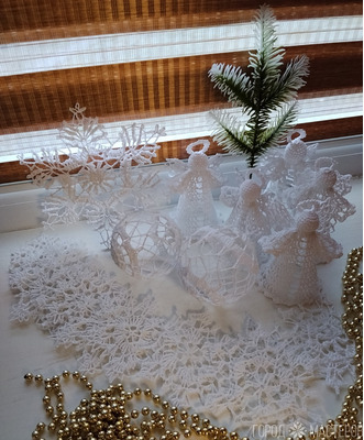 Ангел Рождественский крючком - 5