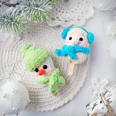 Мороженки-эскимошки (ёлочная игрушка, брелок, подвеска в автомобиль) - 2