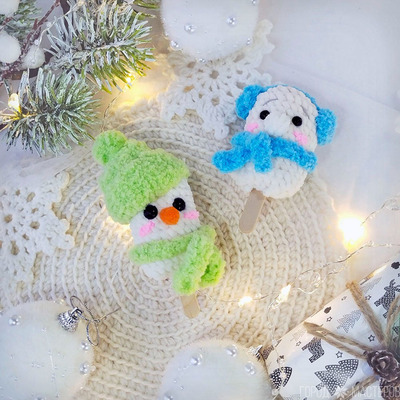 Мороженки-эскимошки (ёлочная игрушка, брелок, подвеска в автомобиль) - 3