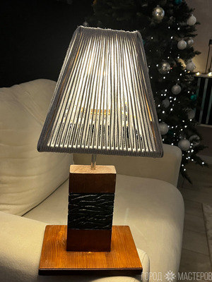 Светильник, настольная лампа, ночник. Ручная работа - 5