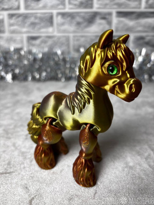 Подвижная лошадка - сувенир к 2026 году - 3