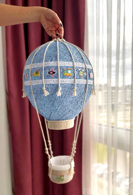 Аэростат воздушный шар ручной работы - 3