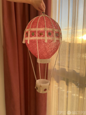 Аэростат воздушный шар ручной работы - 6