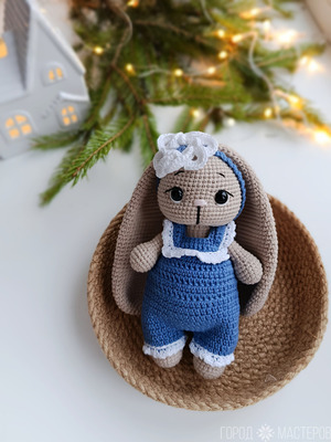 Зайка вязаный - 2